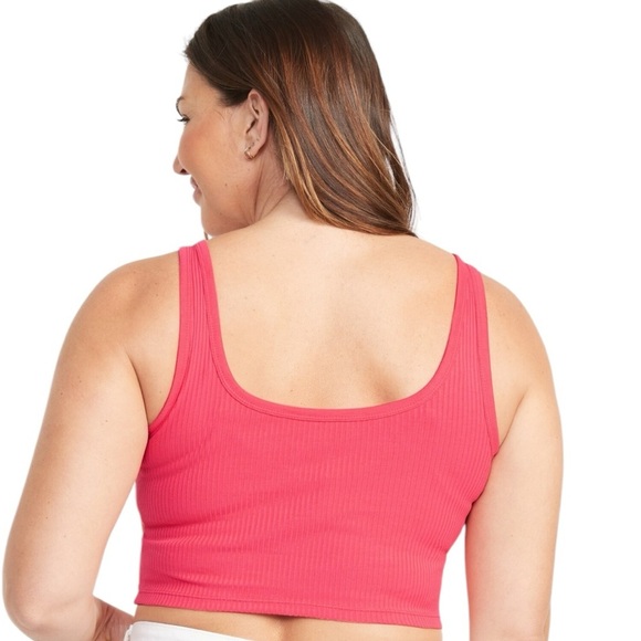 Old Navy Vibrant Pink Ribbed Tank Top Size 3X Summer - Picture 5 of 11